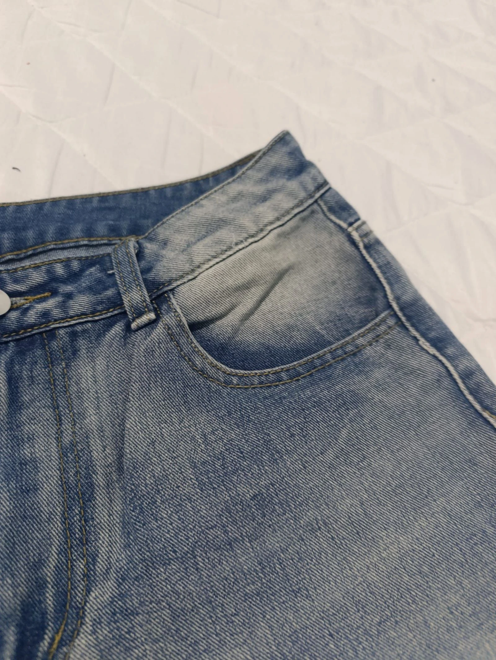 Jeans Short bermudas largas até o joelho tamanho M – photo 3